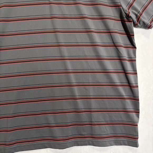 Under Armour Men's Golf Striped Polo Shirt Heatgear Loose Fit Coldblack XL - Picture 7 of 14